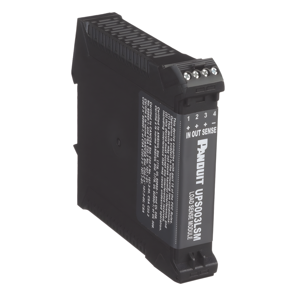 Sensor de Carga, Para UPS Industrial de Panduit UPS00100DC, De Montaje en Riel Din, Color Negro