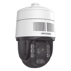[PROTECCIÓN ACTIVA] Domo PTZ IP 4 Megapixel / 32X Zoom / 200 mts IR / Potente Alerta Audible y Luz Estroboscópica hasta 100 Metros / ACUSENSE / IP67 / IK10 /  / Autoseguimiento 2.0 / Hi-PoE / DARKFIGHTER / Rapid Focus / Micro SD