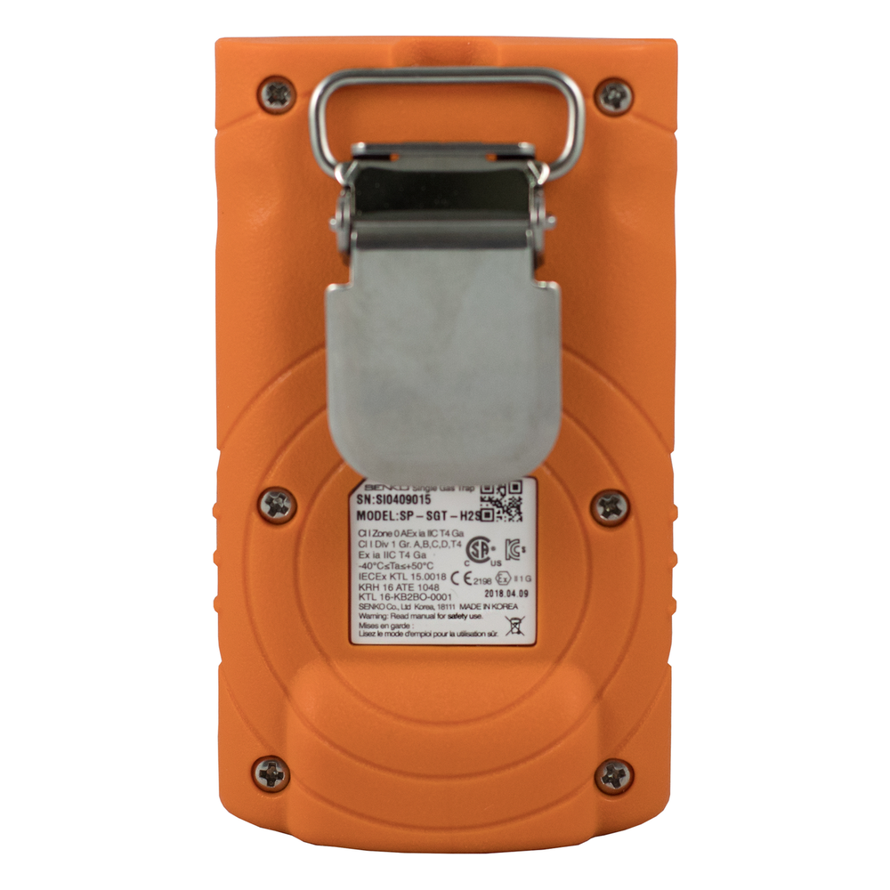 Monitor Personal de Gas H2S / Detección 0-100 ppm / Resolución 0.1 ppm / Alarma Triple 90 dB / 2 Años Sin Mantenimiento / IP67 / UL-913 ATEX IECEx