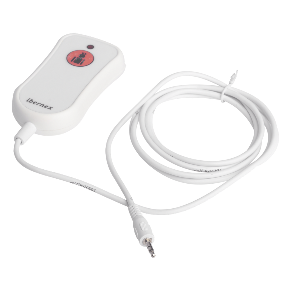 Pulsador de Llamada para Paciente Encamado — Botón Braille, Resistente a Líquidos y Fácil de Localizar en la Oscuridad