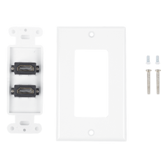Placa de Pared de 2 Puertos HDMI Hembra a Hembra