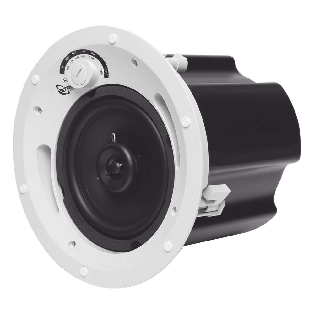 Altavoz comercial de 2 vías | 70V /100V | 8 Ohms | montaje en techo | woofer de 6.5 in | 60 Watts |
