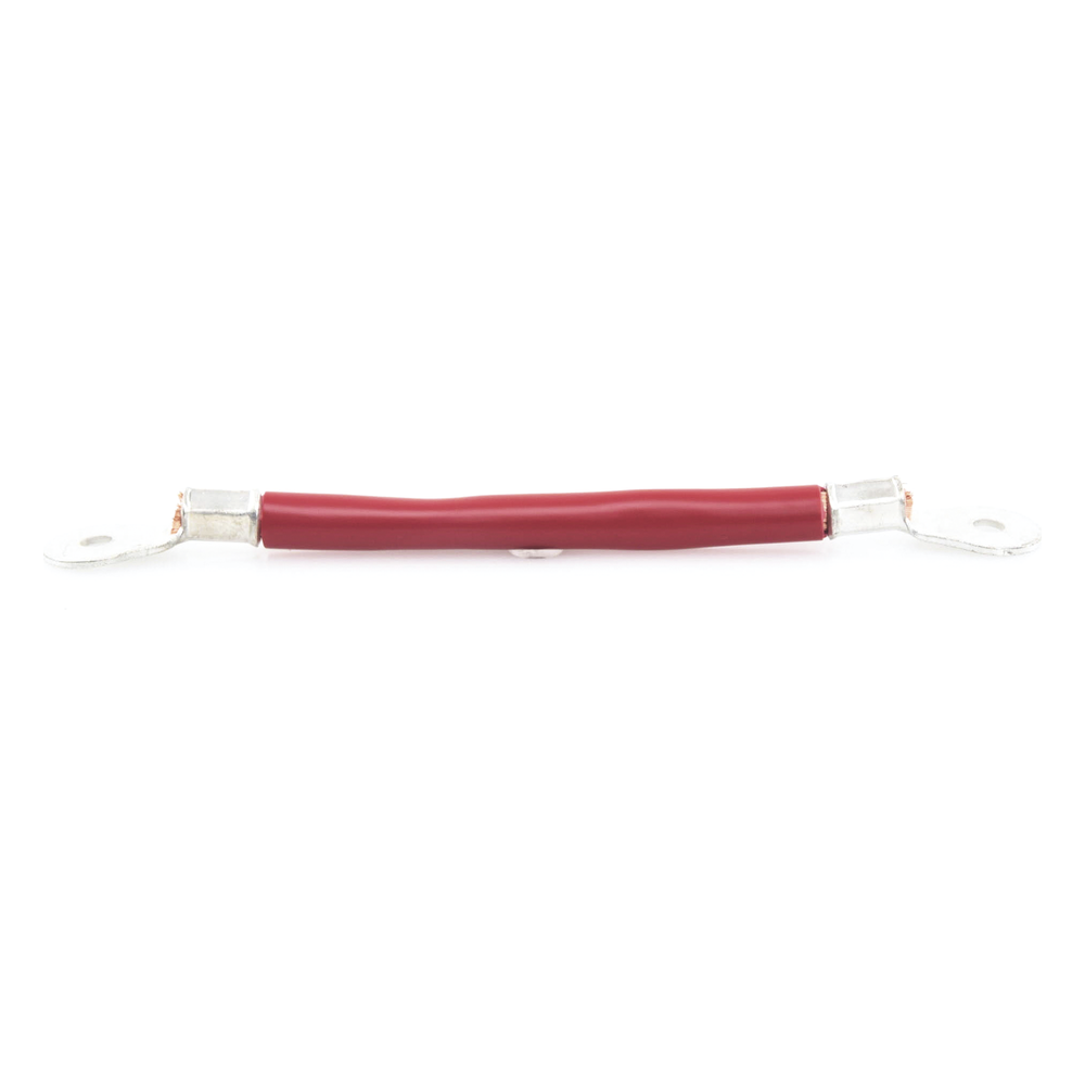Cable para Baterías, 0.2 m, rojo, Calibre 2 AWG con Terminales de Ojo en Ambos Extremos