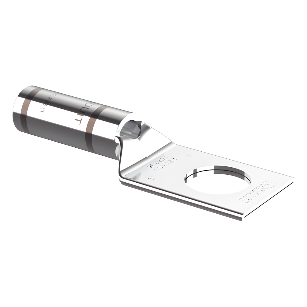 Zapatas de compresión LCA2-38-Q, para cal. 2 Awg, Barreno para tornillo prisionero de 3/8, 1 Pz