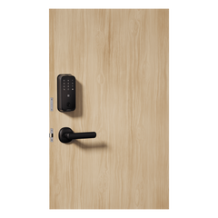 Cerradura Inteligente con Huella Digital LNDU HK01W / WiFi Integrado / Compatible Apple HomeKit / Teclado Táctil / 8 Baterías AA / Escaneo iPhone-Apple Watch-Fob / Bloqueo Manual y Automático / Exterior IP54