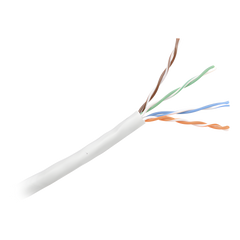 Bobina de Cable UTP 305 Metros (1000 Pies) de Cobre, NetKey, Gris Claro, Categoría 5e (24 AWG), Riser (CMR), de 4 Pares