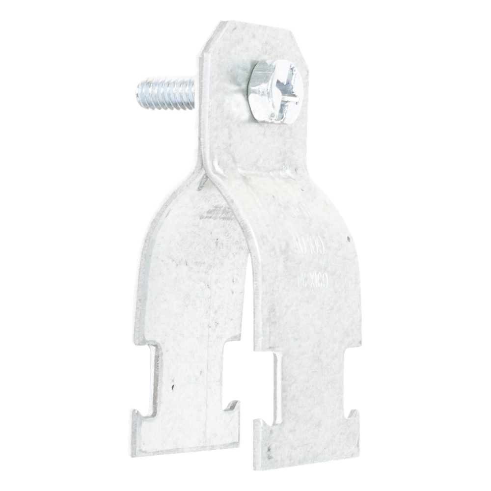 Abrazadera Unicanal para Conduit Pared Gruesa y PVC de 3" (76 mm).