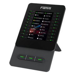 Módulo de Expansión EM60 con Pantalla a Color / 4.3 Pulgadas 480x272 / 60 Teclas Programables DSS / USB Tipo-C / Compatible con V65-V66-V66 Pro / Cascada hasta 4 Módulos / Con Soporte Ajustable