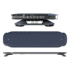Barra de luces de 48", 216 LED, Dual Color, Programable, Rojo/Azul/Ámbar/Claro, Ideal para Equipar Unidades de Seguridad Publica con Domos Negros