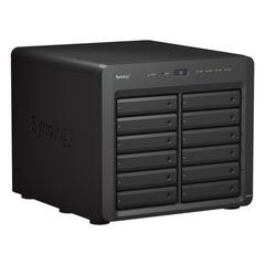 NAS Synology DiskStation DS2422+ | 12 Bahías | Expandible a 24 Bahías | Procesador AMD Ryzen Quad-Core | Hasta 32 GB DDR4 ECC | Caché NVMe SSD | Redes 10/25GbE | Compatible con Virtualización y Vigilancia.