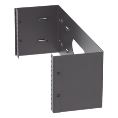 Rack Abierto de Instalación en Pared con Bisagras, Profundidad de 159 mm, 19 in de Ancho, 4 UR, Color Negro