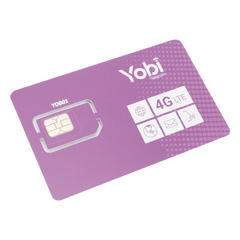 SIM Yobi para dispositivos móviles 3G/4G con recarga de 5GB cada mes durante 1 año de servicio (solo datos)