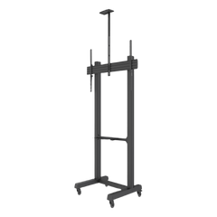 Montaje de Piso Móvil para Pantallas de  65 in a 100 in | vesa 100 x 100 hasta 1000 x 600 | carga maxima soportada 120kg| Fabricado en aluminio y acero
