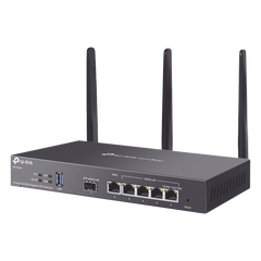 Router Omada VPN / SDN Multi-WAN Gigabit / 1 Puerto WAN SFP Gigabit / 1 Puerto WAN RJ45 Gigabit / 2 Puertos LAN RJ45 Gigabit / 2 Puertos Configurables LAN/WAN / 150,000 Sesiones Concurrentes / Administración Centralizada Omada o Stand-Alone