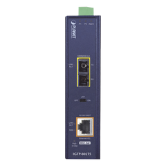 Convertidor de Medios Industrial PoE+ 1000BASE-LX a 10/100/1000BASE-T 802.3at (SC,SM) -20 km