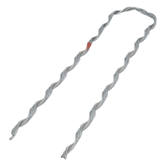 Remate Preformado para Fibra Óptica Figura 8, Span 100 m, para mensajero de acero con diámetro &Phi; 3.6  mm