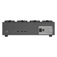 Dock Station de Escritorio con 8 Estaciones de Carga para Body Cams / Doble Interfaz de Red / 4 Bahías de HDD / Carga y Respaldo Automático / Prevención de Pérdida de Datos / Cobertura Cíclica / Reproducción d