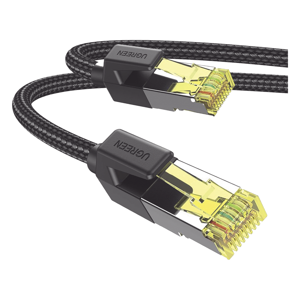 Cable Ethernet Cat7 CLASS F/FTP Redondo con Malla de Nylon 3 Metros (9.84 Pies)