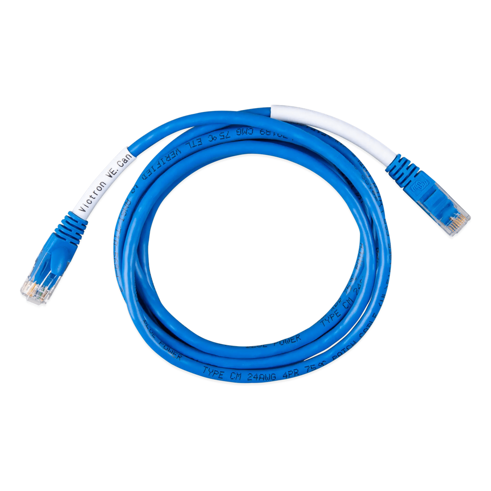 Cable Comunicación VE.can tipo A de 1.8 m para Programación de Victron con Baterías Pytes