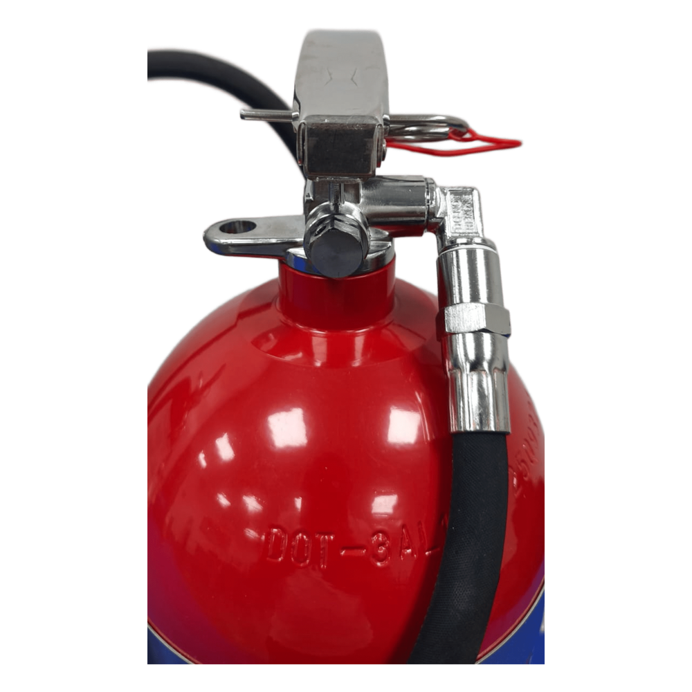 Extintor de dióxido de carbono CO2, para fuegos clase B y C, listado UL, 15 lb (6.8 kg).