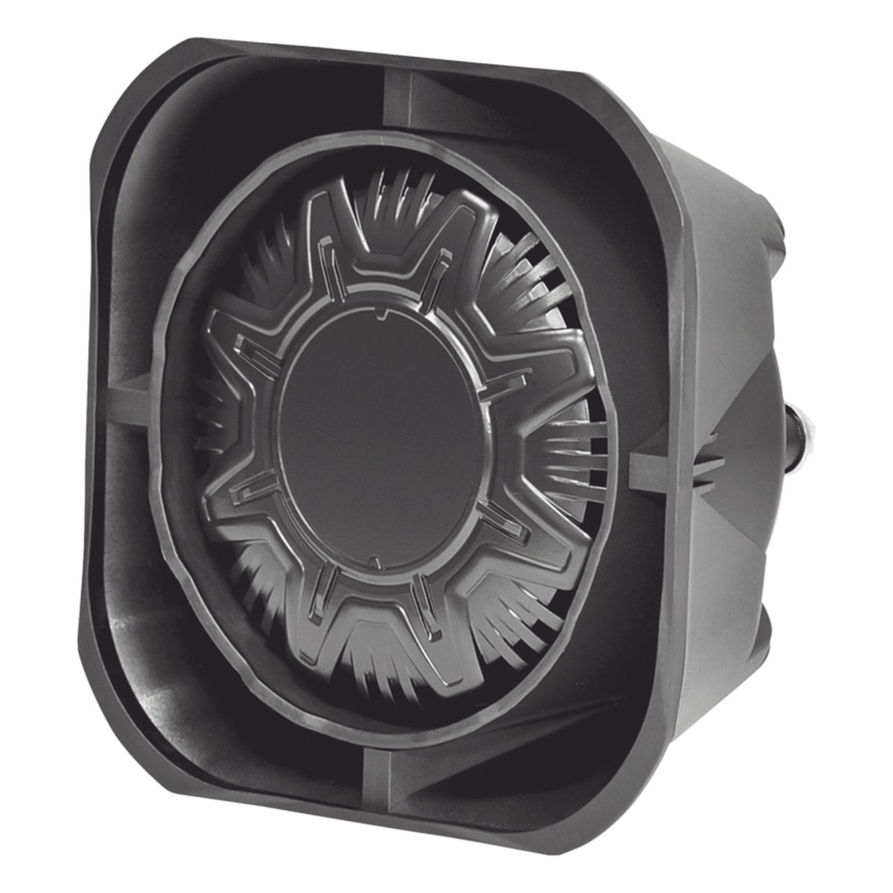 Bocina Compacta de Uso Rudo, 100 Watts de Potencia, Ideal Para Vehículos de Encubierto, Montaje Universal, 11 Ohms de Impedancia