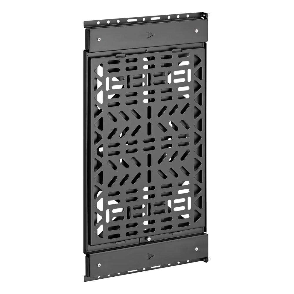 Montaje Deslizante de Almacenamiento AV | Capacidad de Carga 10 kg (22 lbs) | Rango de Deslizamiento 300 mm | Fabricado en Acero | Sistema de Sujeción Quick-Release sin Herramientas