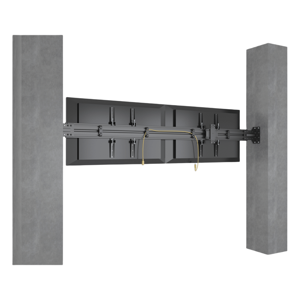 Sistema de Montaje en Pared / Rieles 2000 mm (78.7 in) / Estructura Modular / Soporte Ajustable / Incluye Herramientas y Tornillería Completa