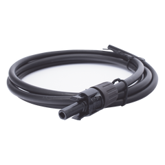 Cable Fotovoltaico 1.5 m, Negro, Calibre 10 AWG con Terminal MC4-H en un Extremo