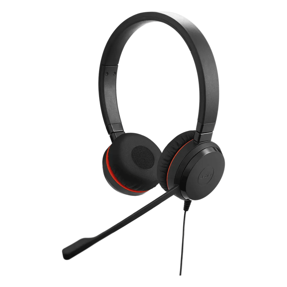 Jabra Evolve 20 DUO con conexión USB C/A, Micrófono con Cancelación de Ruido de Ultima Generación, Configuración Plug and Play (4999-829-269)