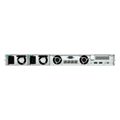 Servidor NAS Rackmount / 4 Bahías Hot-Swappable 1U / 2000/1300 MB/s Lectura/Escritura / 4 Puertos 1GbE RJ45 / PCIe 3.0 x8 / Dual Power Supply Redundante / DSM / Almacenamiento Empresarial