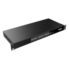 Switch PoE de 2 Hilos 24 Puertos RJ11 / Uso Exclusivo con Fanvil X303-2W / Transmisión hasta 300 m (984.3 ft) / Entrada 100V~240V / Salida Máx 160W / Reutiliza Cableado PSTN y AWG