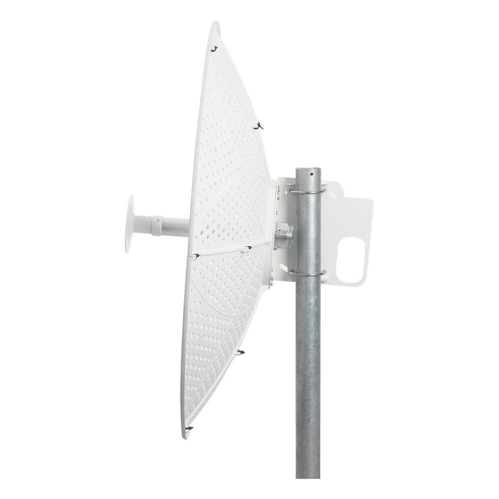 Antena direccional para C5x, C6x, B6X y B5x, Guía de onda para mantener la integridad de la señal y minimiza la pérdida en transmisión , 4.9 - 6.5 GHz, 3 ft, Ganancia de 34 dBi, Montaje incluido