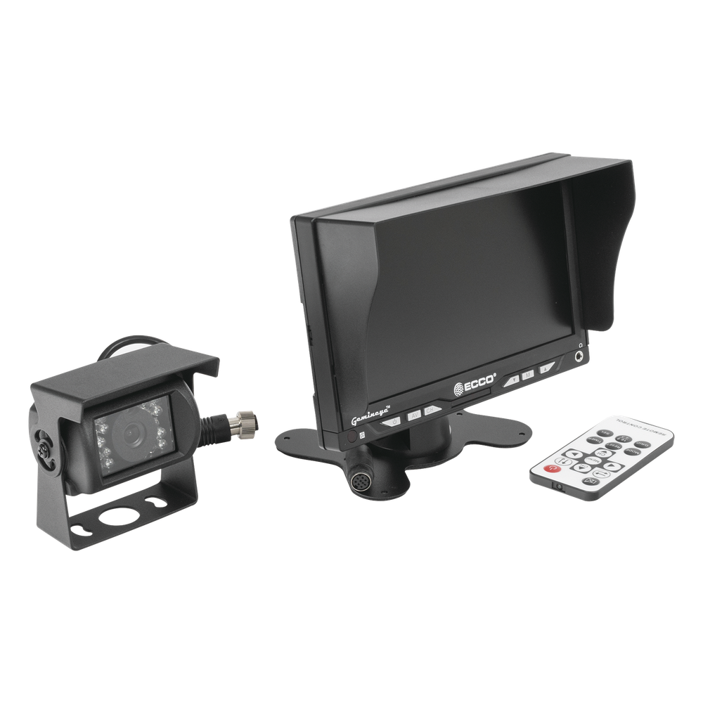 Camara de Reversa Alambrica y Monitor para Vehiculos de Trabajo y Montacargas