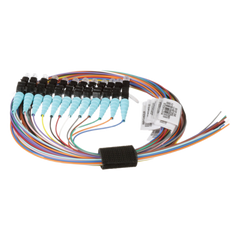 Kit de 12 Pigtails con Conector LC, Multimodo 50/125 OM4, 900um, de 1 Metro (3.28 Pies)