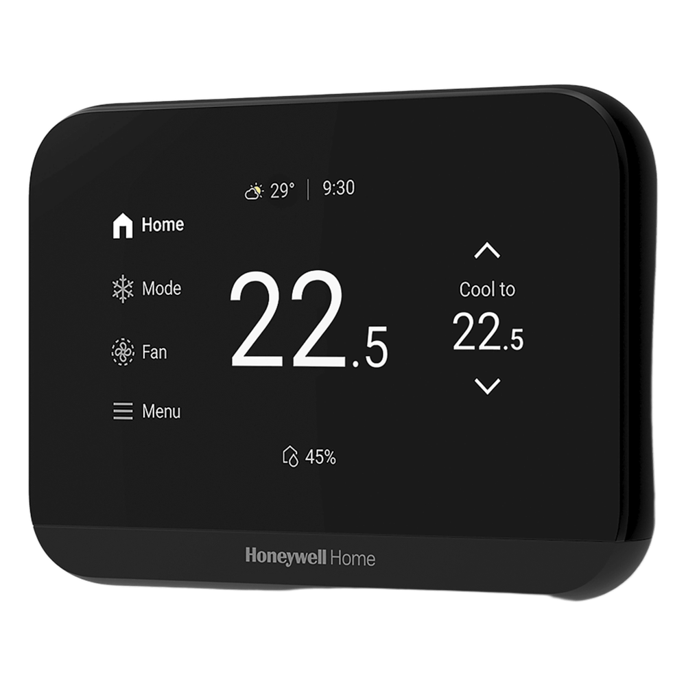 Termostato inteligente con pantalla táctil de 4.3 pulgadas, WiFi, Bluetooth y Matter, para bomba de calor 3H/2C o sistema convencional 2H/2C, color negro