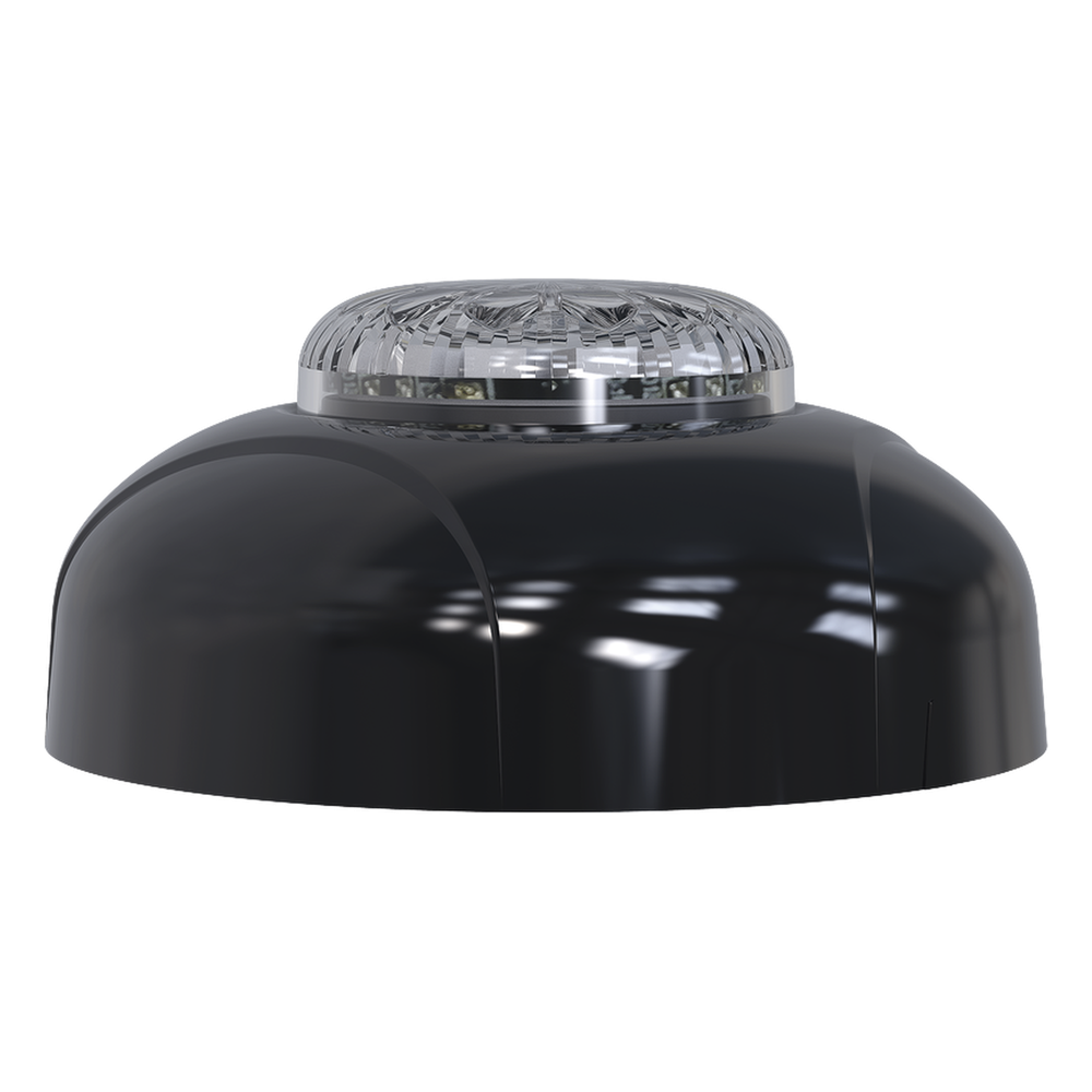 Estrobo Oculto de 12 LED, Brida negra, 12 Vcd, Clara, Lente transparente