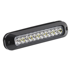 Luz Auxiliar de 12 LED, Rojo/Blanco, Lente Transparente