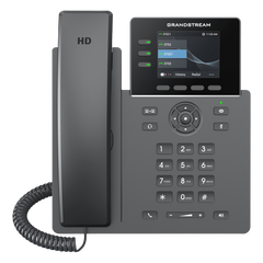 Teléfono IP Grado Operador / 3 Líneas / 12 Botones Virtuales Multiuso / Pantalla LCD 2.8 Pulgadas / Puertos Gigabit con PoE / Audio HD / Compatible con GDMS