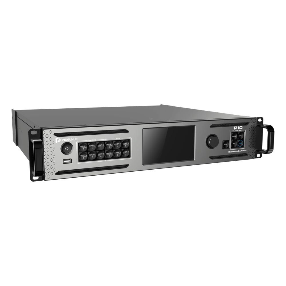 Seamless Switcher 4K / 6 Entradas / 6 Capas / 2 Modos de Trabajo / Salida 8K×2K@60Hz / 10G Óptico / Control Múltiple