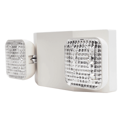 Luz LED de Emergencia / Doble LED 1W / 150 Lúmenes / Voltaje Universal 127-277 VAC / Batería Ni-Cd 3.6V 900mAh / UL 5VA / 90 min Autonomía
