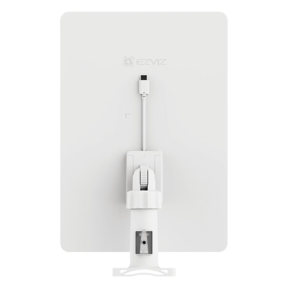 Panel Solar Para Camaras de Batería EZVIZ con Carga de 8W / Conector Tipo-C  / Cable de 3 Metros / IP65 / Rango de Temperatura -20℃ a 60℃