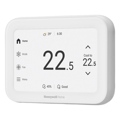 Termostato inteligente con pantalla táctil de 5 pulgadas, control de calidad de aire (IAQ), hasta 4H/2C bomba de calor, Wi-Fi, Bluetooth y Matter, color blanco