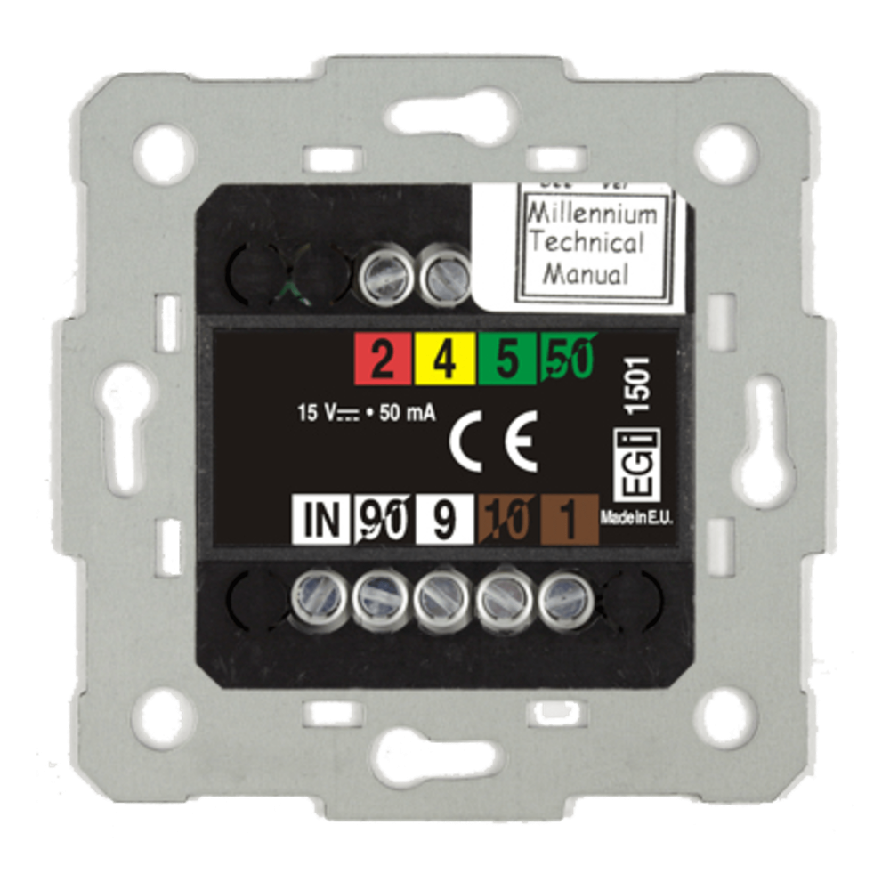BASE DE ENTRADA MICROFÓNICA XLR PREAMPLIFICADA. BLANCO