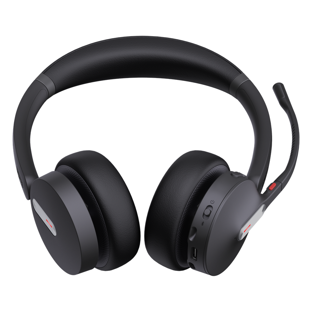 Auriculares estéreo Yealink WH64 edición UC/ Base DECT y auriculares con Bluetooth integrado/ Triple conexión/ Cancelación de ruido con 3 micrófonos