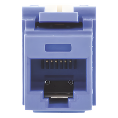Conector Jack Estilo 110 (de Impacto), Tipo Keystone, Categoría 5e, de 8 Posiciones y 8 Cables, Color Azul
