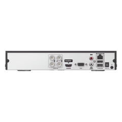 [Audio Bidireccional] DVR 4 Canales TurboHD + 1 Canal IP / 2 Megapixel (1080p) Lite / Acusense Lite (Evita Falsas Alarmas) / Audio por Coaxitron / 1 Bahia de Disco Duro / H.265+ / Salida de Vídeo Full HD
