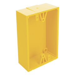 Caja trasera de montaje color amarillo para estaciones de parada STOPPER