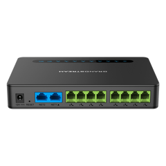 Gateway 8 Puertos FXS (Conectar Teléfono Análogo) con Router NAT Gigabit / 2 Perfiles SIP / Cifrado AES / Conferencia de Voz 3 Participantes / Calidad de Voz HD / Fax T.38 / 2 Puertos Gigabit / Aprovisionamiento Automatizado TR069