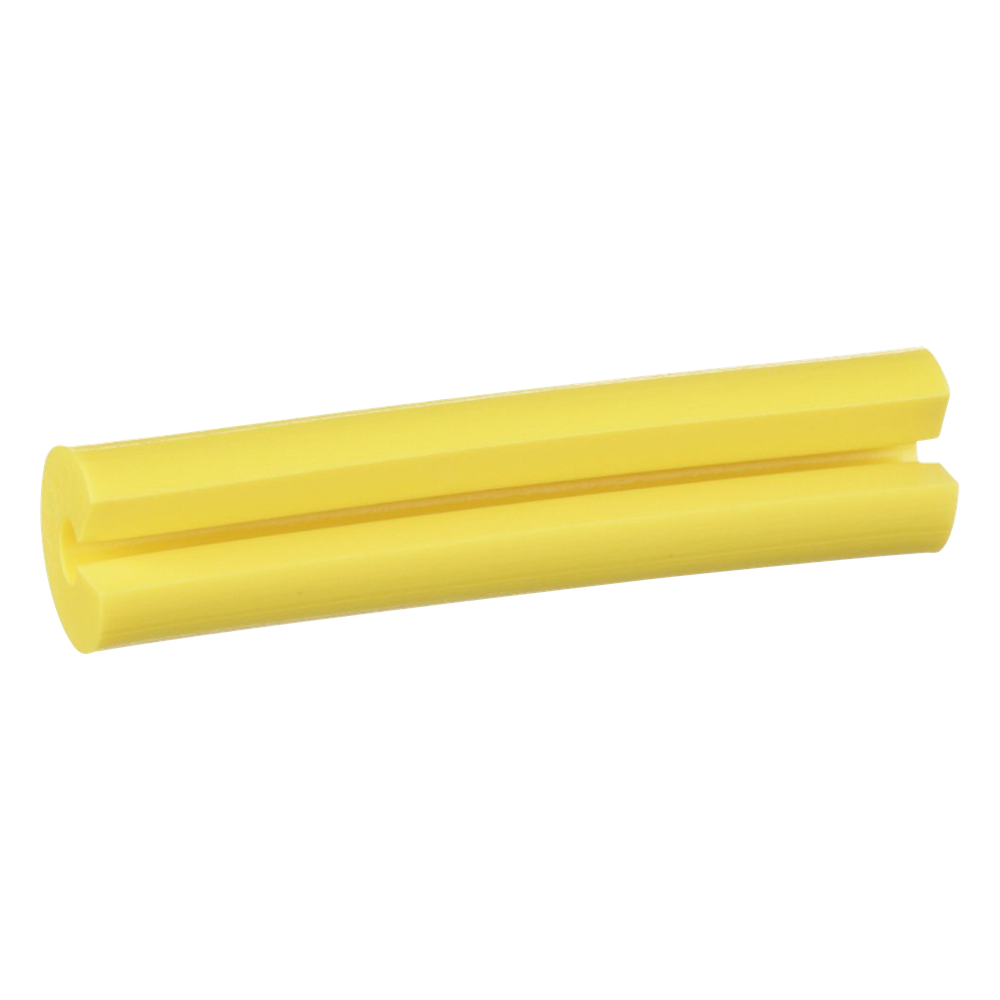 Manguito Porta Etiquetas de Identificación, Para Fibra Simplex de 2 mm, 0.08 Pulgadas (2 mm) de Largo, Color Amarillo, Paquete de 100pz