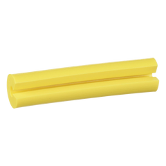 Manguito Porta Etiquetas de Identificación, Para Fibra Simplex de 2 mm, 0.08 Pulgadas (2 mm) de Largo, Color Amarillo, Paquete de 100pz